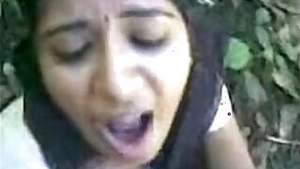 South Indian Babe Sucking on Cock In Jungle