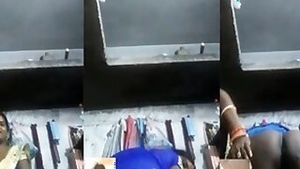 Village wife showing her black ass