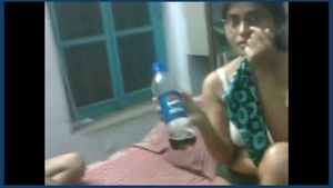 Aunty in lingerie receives affection from her nephew