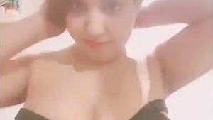 Curvy office girl with massive boobs gets naughty