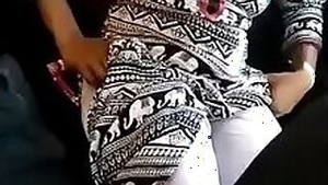 Sexy Telugu Student Showing her Boobs In Train
