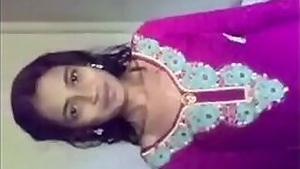 Sexy Girl Stripping For Brother