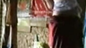 Desi selfie video of village girl topless after bath