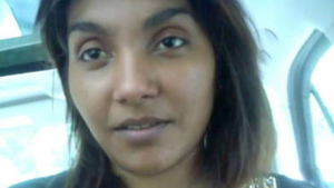 Indian girlfriend gives oral and has sex in a car