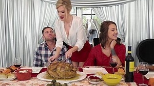 Evelin Stone and Blake Morgan indulge in a steamy threesome with a handsome man