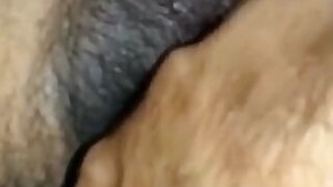 Hairy Cunt Fingering by hubby