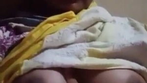 Married Indian wife reveals her breasts and intimate area