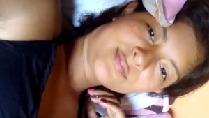 Indian dark-skinned woman with a lovely vagina, labeled as bhabi