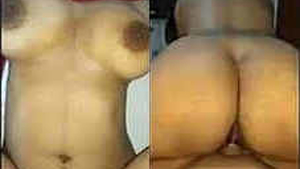 Indian sister rides backward and then gets vigorously penetrated