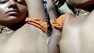 Desi chick with body sleeps but lover films XXX video of her