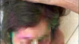 Superhot Banglore Couple in HOLI Next level Deepthroat