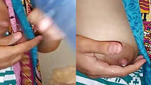 Indian wife exposes and milks her XXX boobies in a sex video blog