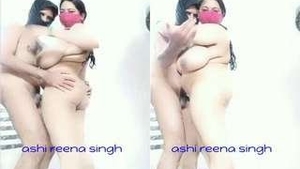 Desi couple enjoys steamy shower sex on camera