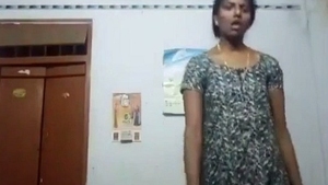 Tamil auntie stripping down in a video