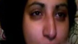 Hot Indian babe blowjob and drinks cum