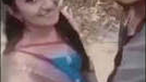 Indian beauty gives outdoor blowjob with cum