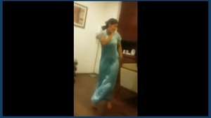 A naughty wife exposes her ass in a nighttime encounter