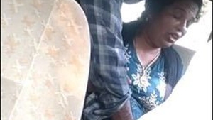 Indian aunt shares intimate moments with lover in car