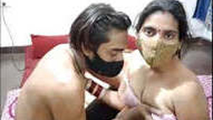 Desi couple from Tamil Nadu enjoys steamy sex at home