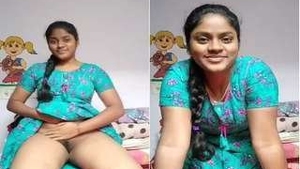Beautiful Indian girl displays her big butt and vagina