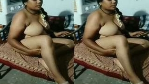Tamil wife goes nude in live sex show
