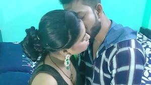 Indian auntie's naughty sex video with her partner