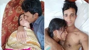 Hot Indian babe wears clothes after sex