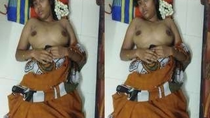 Telugu wife gives a blowjob and gets fucked hard