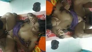 Desi wife gives a blowjob and gets her ass pounded by her husband