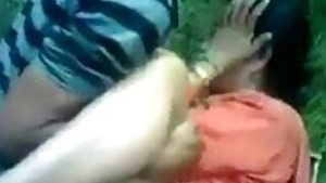 Desi aunty fucked by three boys in forest for money