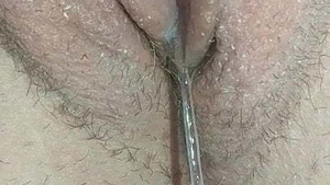 Tight pussy masturbation with dripping wet girl