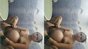 Pregnant wife captures video of herself soaking in the tub for her husband