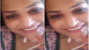 Attractive Indian woman enjoys intimate moments with her partner