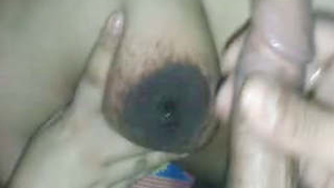 Curvy Indian wife with erect nipples in steamy video