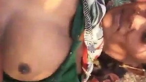 Desi slut gets wild outdoors in rural India