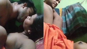 Chubby country girl has steamy sex with black lover