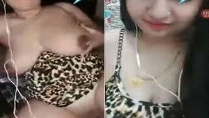 Bangla girl flaunts her naked body on video call