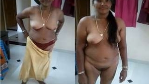 Desi maid flaunts her body to impress landlord with tits and pussy