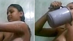 Bhabhi recorded naked in bathroom by devar secretly