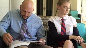 Pocket pussy with balding man's cock and cumshot