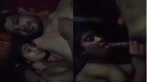 Horny Indian girl gives a blowjob and gets fucked in the ass