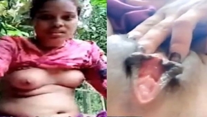 Bangladeshi unmarried girl goes topless in outdoor show