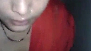 A swift oral pleasure rendered to a man in the restroom