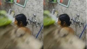 Caught on camera: Bhabi's private bathing session