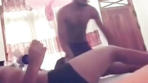 Petite latina Teen Girl Sneaks Home Horny Lover For Sex