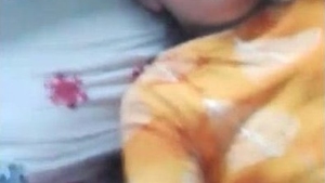 A timid Indian wife finds pleasure in revealing her intimate area