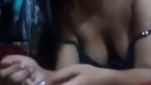 My gorgeous girlfriend pleases herself with intense moans