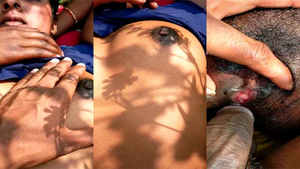 Wild Indian village girl gets naughty in the open air MMS