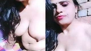 Bhabhi's first time on the net is a steamy display of her naked body