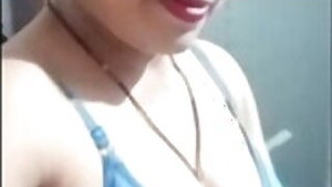 Beautiful Married Wife showing Boobies